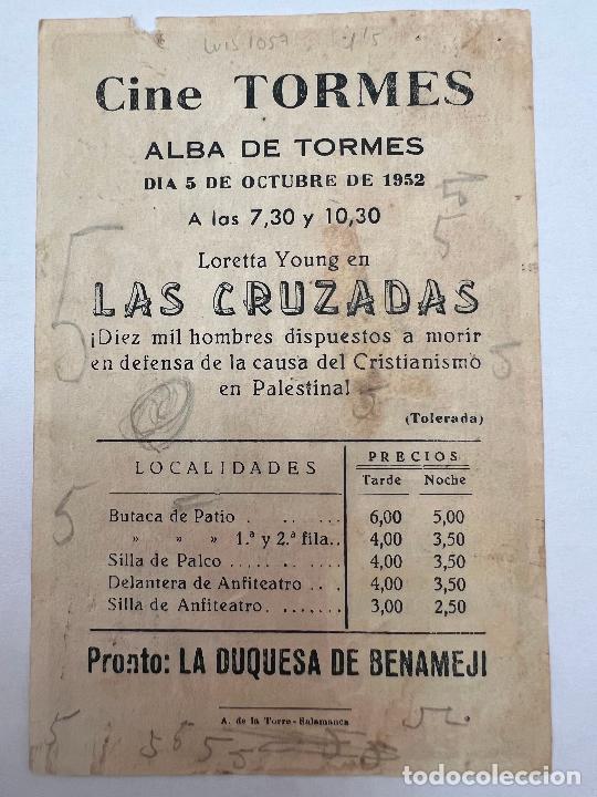 Cine: PROGRAMA DE CINE. LAS CRUZADAS. CON PUBLICIDAD. - Foto 2