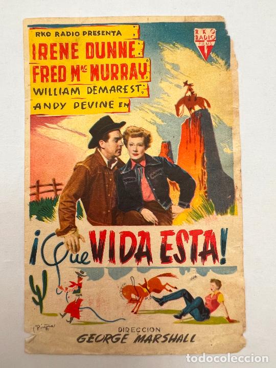 Cine: PROGRAMA DE CINE. &iexcl;QUE VIDA ESTA!. SIN PUBLICIDAD. - Foto 1