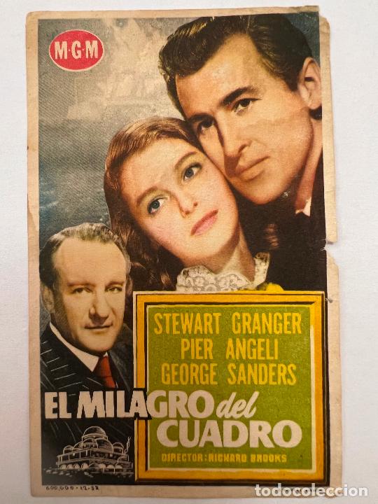 Flyers Publicitaires de Films Anciens: PROGRAMA DE CINE. EL MILAGRO DEL CUADRO. SIN PUBLICIDAD.