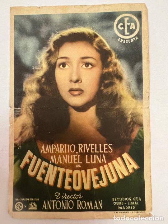 Cine: PROGRAMA DE CINE. FUENTEOVEJUNA. CON PUBLICIDAD. - Foto 1