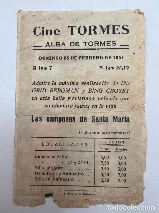 Cine: PROGRAMA DE CINE. LAS CAMPANAS DE STA MARIA. CON PUBLICIDAD. - Foto 2