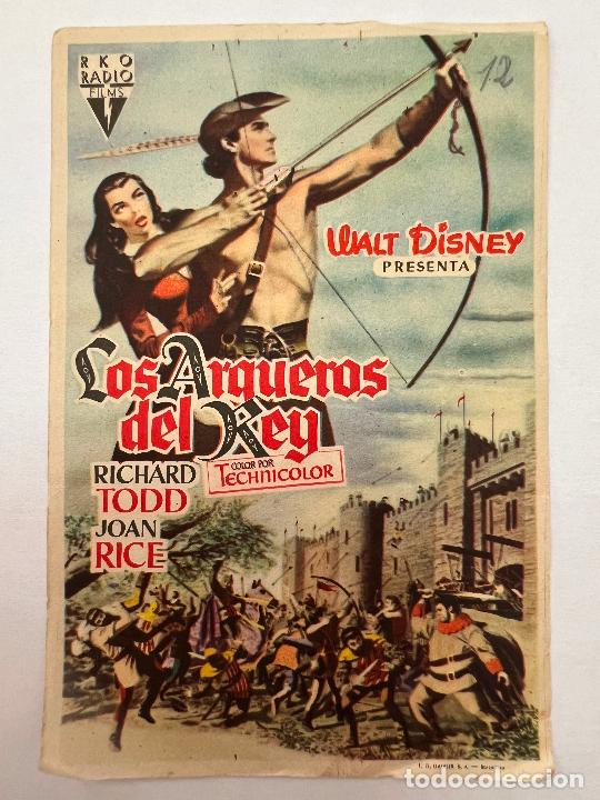 Cine: PROGRAMA DE CINE. LOS ARQUEROS DEL REY. SIN PUBLICIDAD. - Foto 1