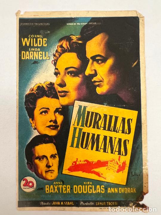 Cine: PROGRAMA DE CINE. MURALLAS HUMANAS. CON PUBLICIDAD. - Foto 1