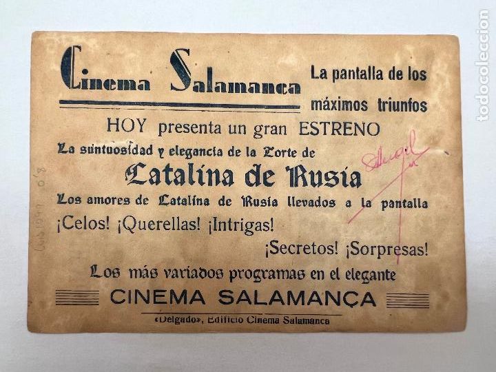 Cine: PROGRAMA DE CINE. LA ZARINA. CON PUBLICIDAD. - Foto 2