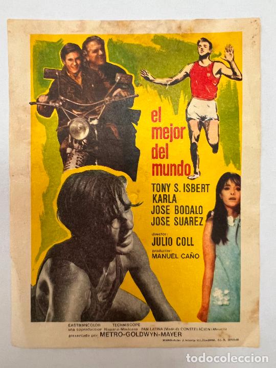 Flyers Publicitaires de Films Anciens: PROGRAMA DE CINE. EL MEJOR DEL MUNDO. SIN PUBLICIDAD.