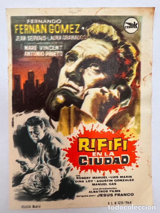 Cine: PROGRAMA DE CINE. RIFIFI EN LA CIUDAD. SIN PUBLICIDAD. - Foto 1