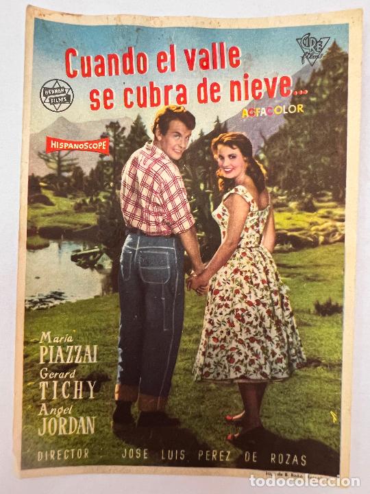 Cine: PROGRAMA DE CINE. CUANDO EL VALLE SE CUBRA DE NIEVE. SIN PUBLICIDAD. - Foto 1