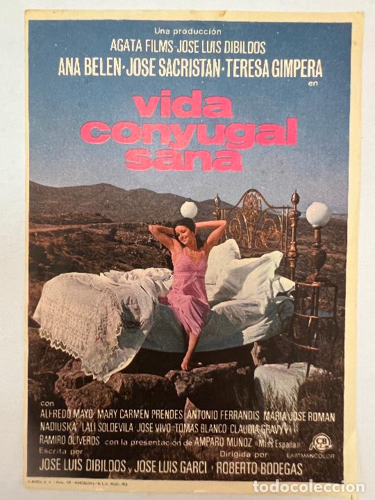 Cine: PROGRAMA DE CINE. VIDA CONYUGAL SANA. SIN PUBLICIDAD. - Foto 1