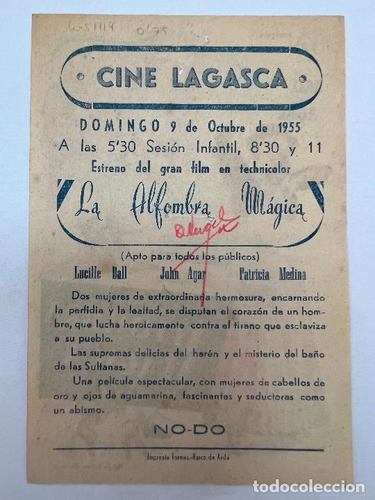 Cine: PROGRAMA DE CINE. LA ALFOMBRA M&Aacute;GICA. CON PUBLICIDAD. - Foto 2