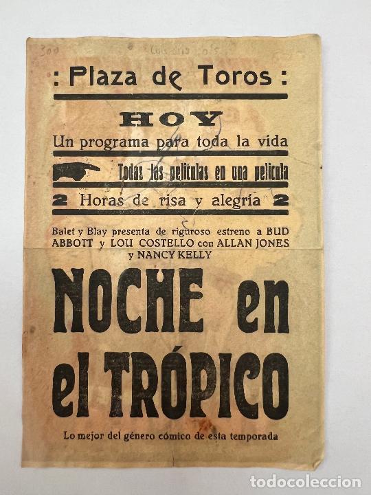 Cine: PROGRAMA DE CINE. NOCHE EN EL TROPICO. CON PUBLICIDAD. - Foto 2