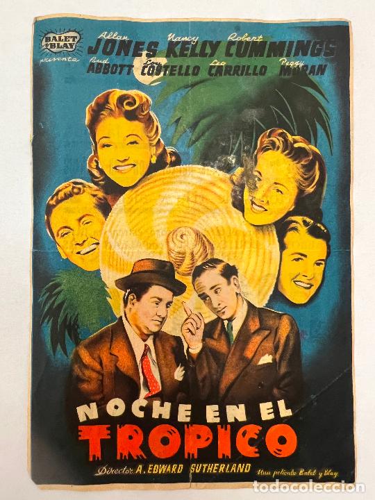 Cine: PROGRAMA DE CINE. NOCHE EN EL TROPICO. CON PUBLICIDAD. - Foto 1