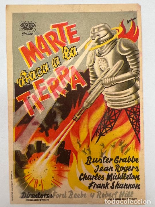 Cine: PROGRAMA DE CINE. MARTE ATACA A LA TIERRA. SIN PUBLICIDAD. - Foto 1