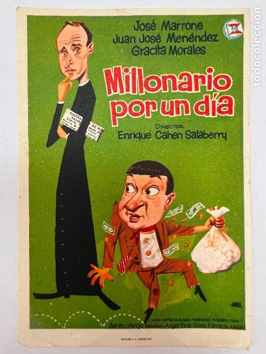 Kino: PROGRAMA DE CINE. MILLONARIO POR UN DIA. SIN PUBLICIDAD.