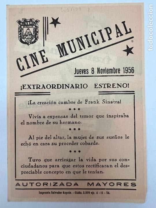 Cine: PROGRAMA DE CINE. JOHNNY EL COBARDE. CON PUBLICIDAD. - Foto 2