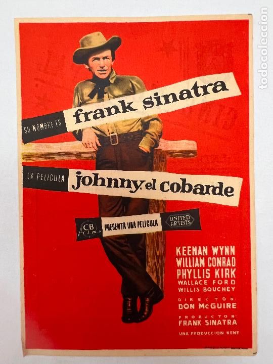 Cine: PROGRAMA DE CINE. JOHNNY EL COBARDE. CON PUBLICIDAD. - Foto 1