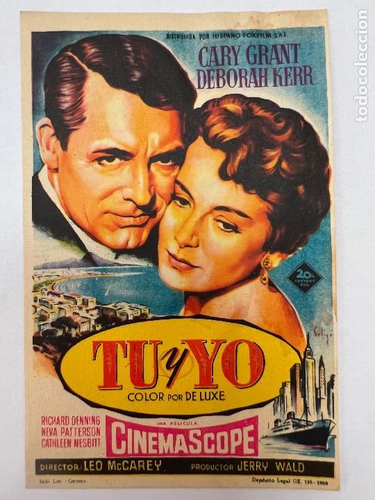 Flyers Publicitaires de Films Anciens: PROGRAMA DE CINE. TU Y YO. SIN PUBLICIDAD.