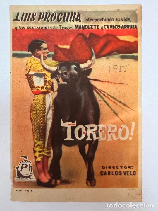 Cine: PROGRAMA DE CINE. TORERO!. CON PUBLICIDAD - Foto 1