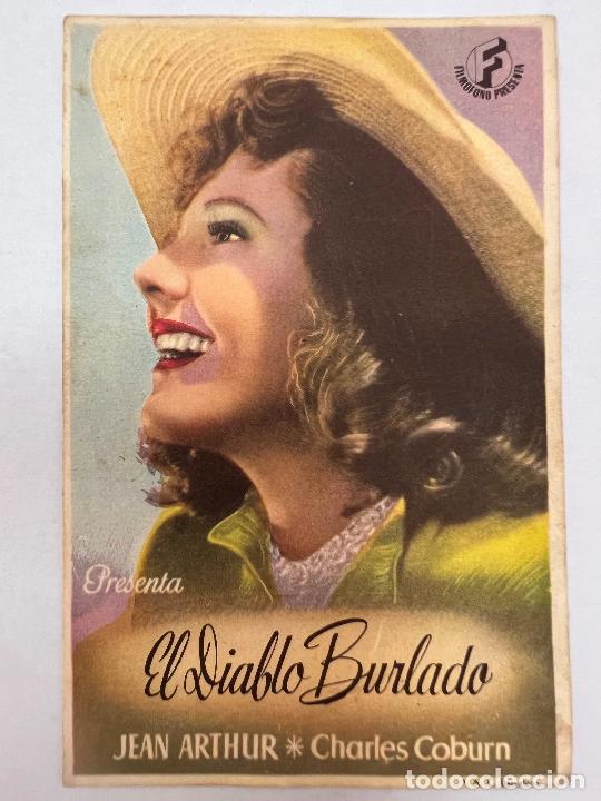 Cine: PROGRAMA DE CINE. EL DIABLO BURLADO. SIN PUBLICIDAD. - Foto 1