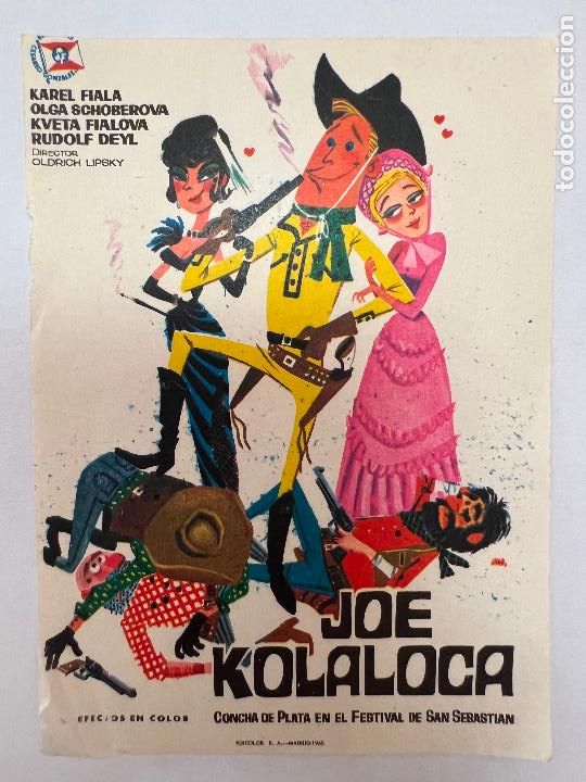 PROGRAMA DE CINE. JOE KOLALOCA. SIN PUBLICIDAD.