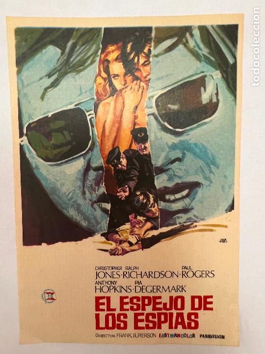 Folhetos de m&atilde;o de filmes antigos de cinema: PROGRAMA DE CINE. EL ESPEJO DE LOS ESPIAS. SIN PUBLICIDAD.