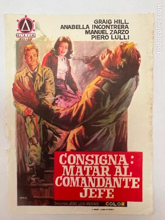 Cine: PROGRAMA DE CINE. CONSIGNA: MATAR AL COMANDANTE JEFE. SIN PUBLICIDAD. - Foto 1