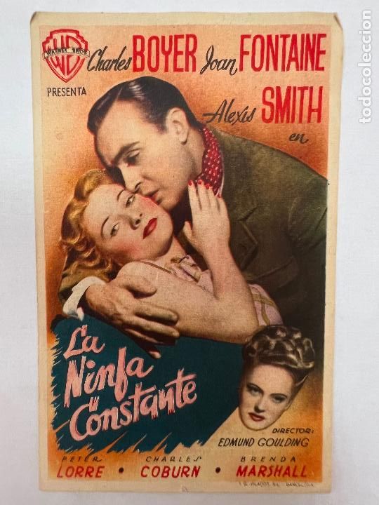 Cine: PROGRAMA DE CINE. LA NINFA CONSTANTE. CON PUBLICIDAD. - Foto 1