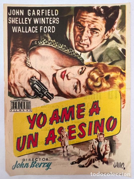 Cine: PROGRAMA DE CINE. YO AME A UN ASESINO. CON PUBLICIDAD. - Foto 1