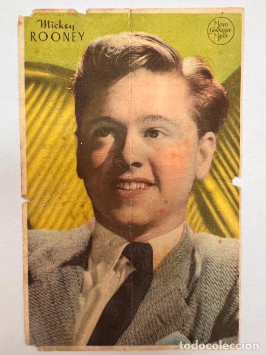 Folhetos de m&atilde;o de filmes antigos de cinema: PROGRAMA DE CINE. MICKEY ROONEY. METRO GOLDWYN-MAYER. CON PUBLICIDAD.