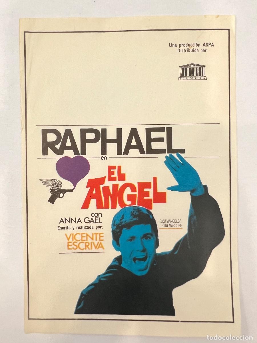 Cine: PROGRAMA DE CINE. RAPHAEL. EL ANGEL. SIN PUBLICIDAD. - Foto 1