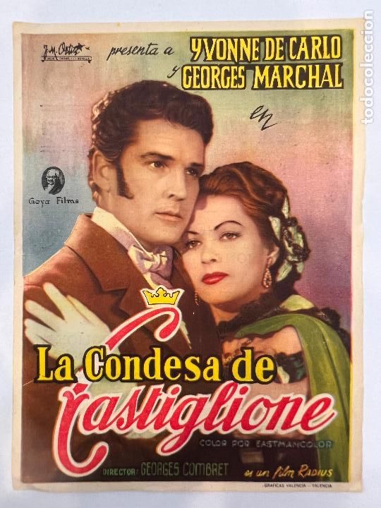 Cinema: PROGRAMA DE CINE. LA CONDESA DE CASTIGLIONE. CON PUBLICIDAD.