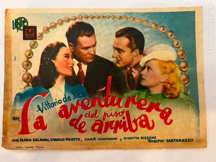 Cine: PROGRAMA DE CINE. LA AVENTURERA DEL PISO DE ARRIBA. SIN PUBLICIDAD. - Foto 1