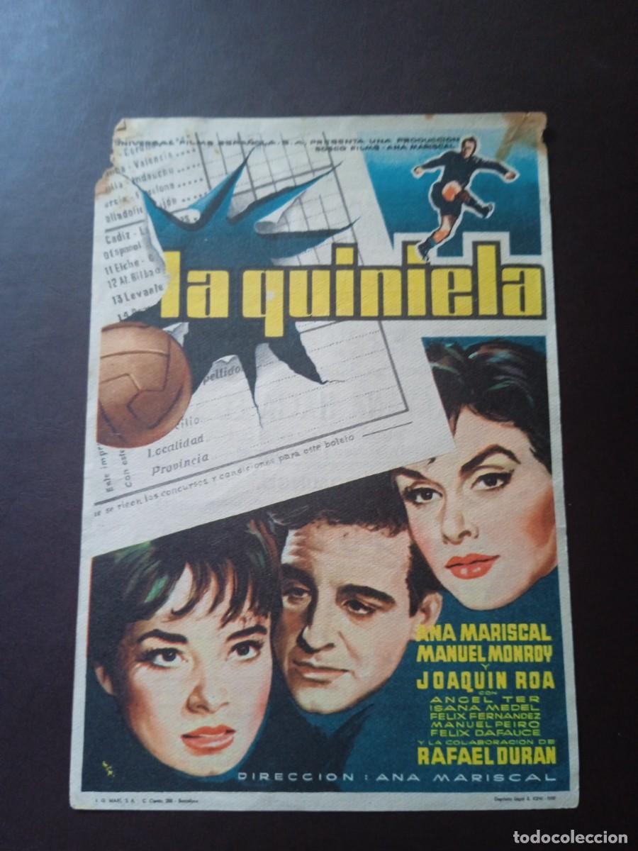 Cine: La quiniela con publicidad Empresa Las Arenas