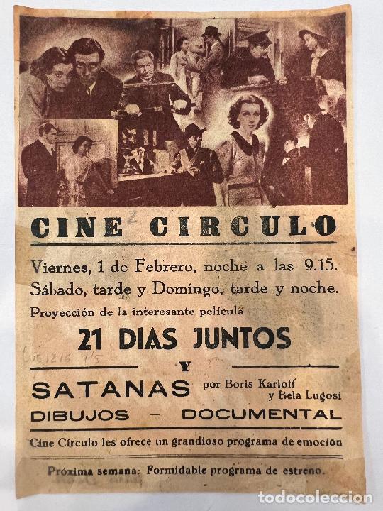 Cine: PROGRAMA DE CINE. 21 DIAS JUNTOS. CON PUBLICIDAD. - Foto 2