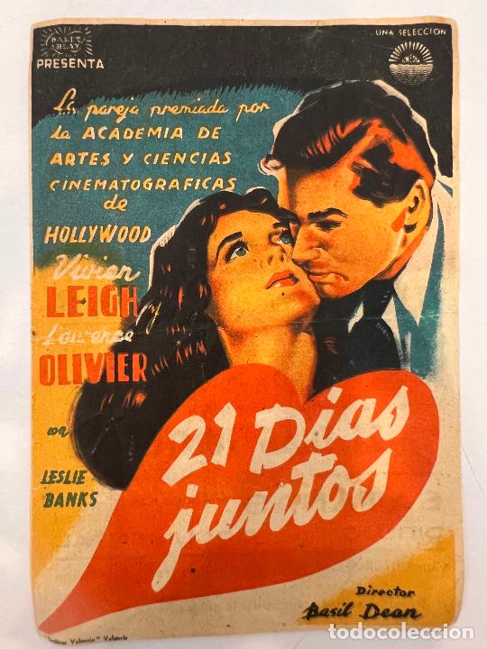 Cine: PROGRAMA DE CINE. 21 DIAS JUNTOS. CON PUBLICIDAD. - Foto 1