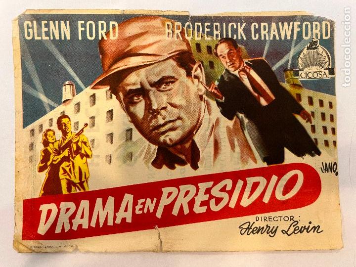 Cine: PROGRAMA DE CINE. DRAMA EN PRESIDIO. CON PUBLICIDAD. - Foto 1
