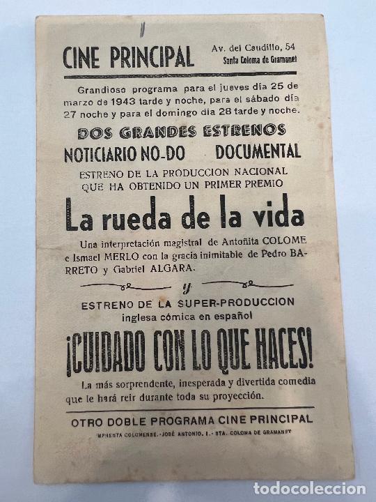 Cine: PROGRAMA DE CINE. !CUIDADO CON LO QUE HACES!. CON PUBLICIDAD. - Foto 2