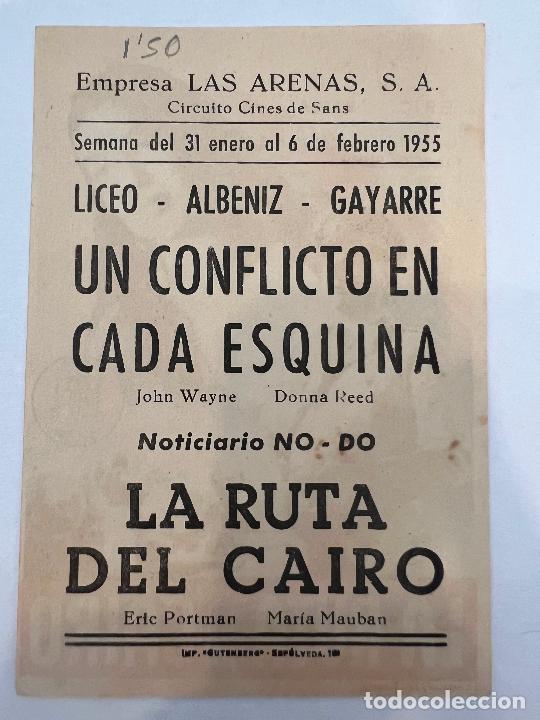 Cine: PROGRAMA DE CINE. LA RUTA DEL CAIRO. CON PUBLICIDAD. - Foto 2
