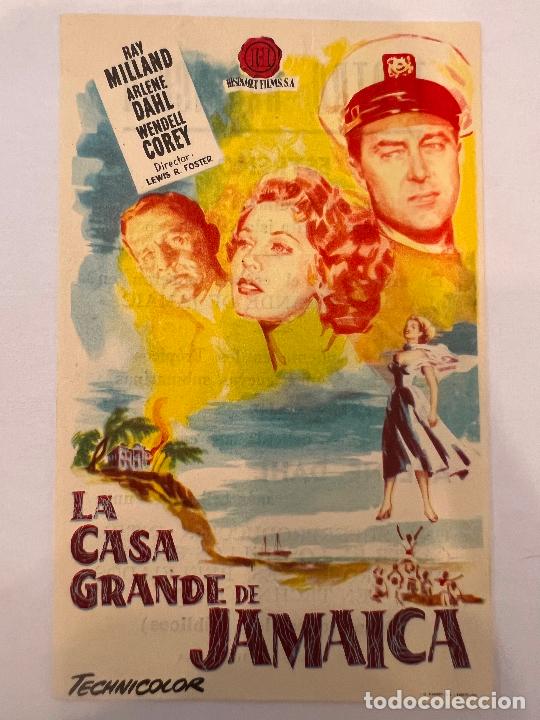 Cine: PROGRAMA DE CINE. LA CASA GRANDE DE JAMAICA. CON PUBLICIDAD. - Foto 1