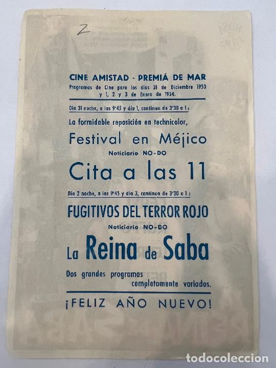 Cine: PROGRAMA DE CINE. LA REINA DE SABA. CON PUBLICIDAD. - Foto 2