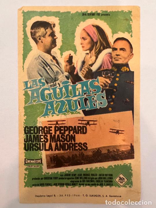 Cine: PROGRAMA DE CINE. LAS AGUILAS AZULES. SIN PUBLICIDAD. - Foto 1