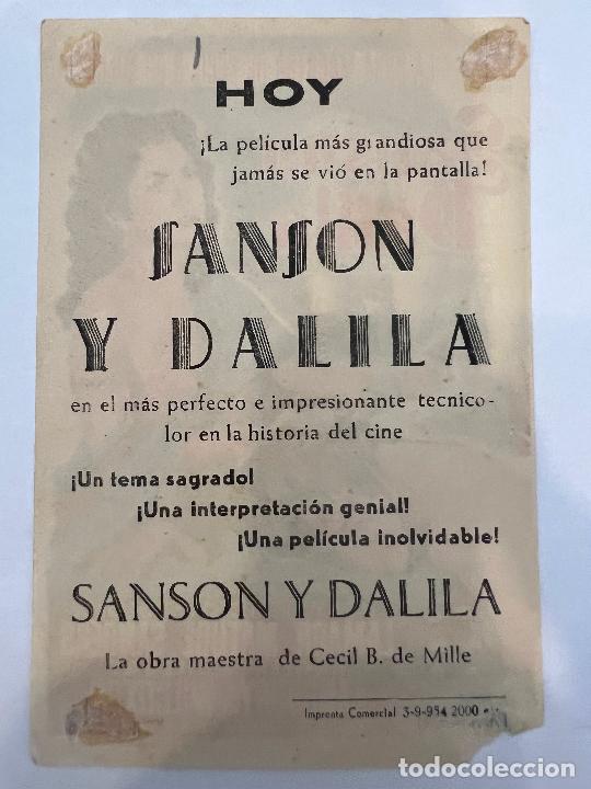Cine: PROGRAMA DE CINE. SANSON Y DALILA. CON PUBLICIDAD. - Foto 2