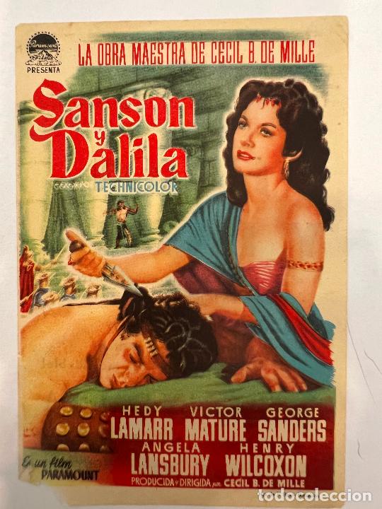 Cine: PROGRAMA DE CINE. SANSON Y DALILA. CON PUBLICIDAD. - Foto 1