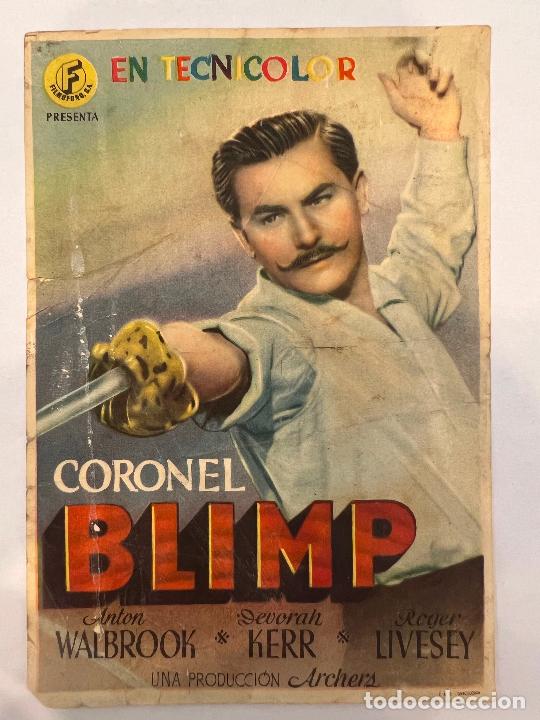 Cine: PROGRAMA DE CINE. CORONEL BLIMP. CON PUBLICIDAD. - Foto 1