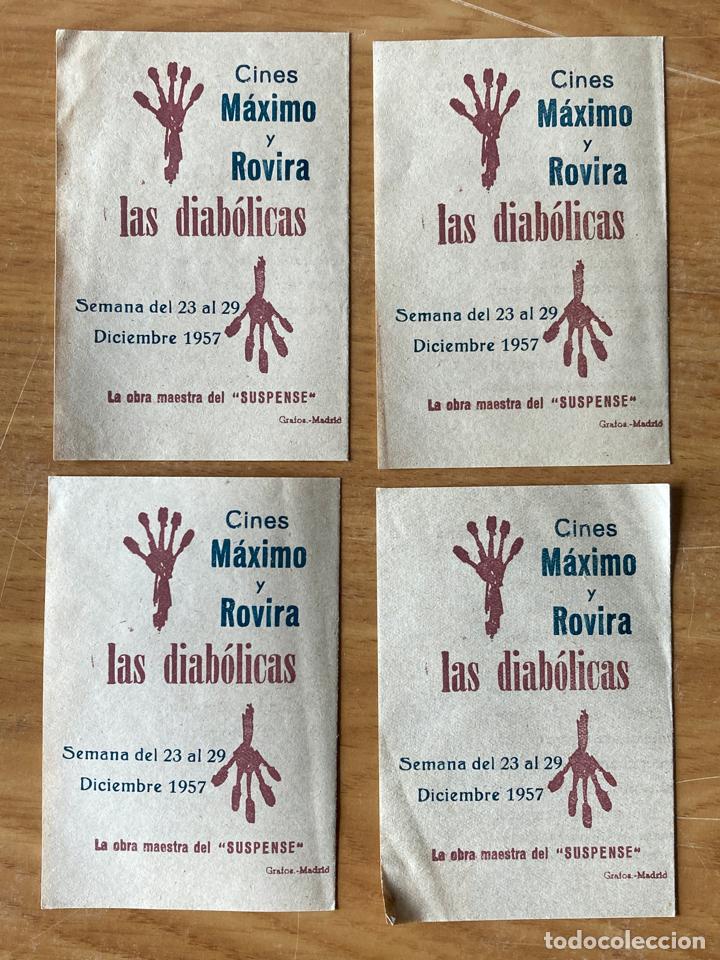 Cine: LAS DIABOLICAS, 4 PROGRAMAS DOBLES A&Ntilde;O 1957, SUSPENSE - Foto 3