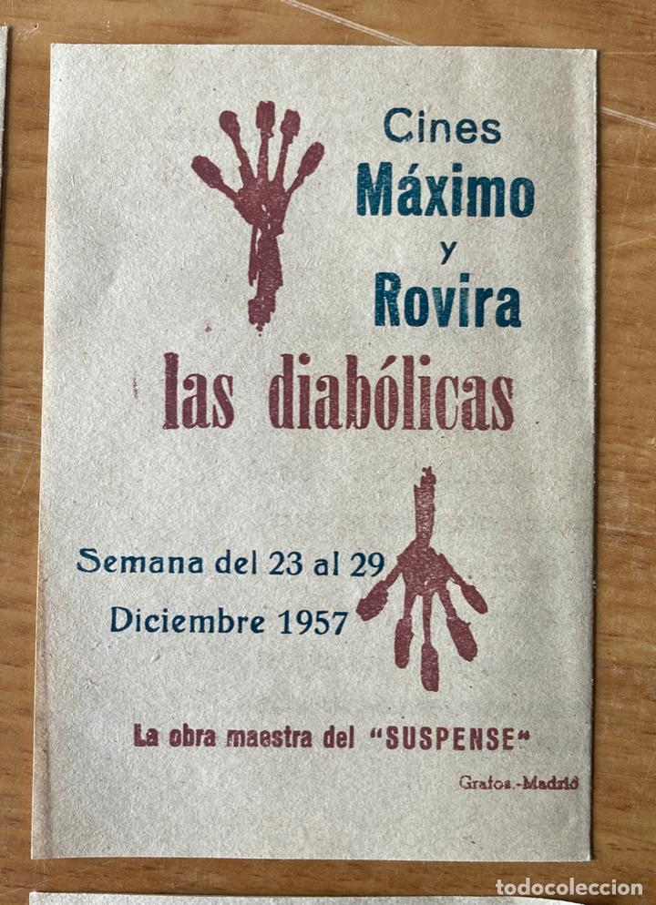Cine: LAS DIABOLICAS, 4 PROGRAMAS DOBLES A&Ntilde;O 1957, SUSPENSE - Foto 4