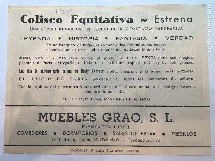 Cine: PROGRAMA DE CINE. LA MANZANA DE LA DISCORDIA. CON PUBLICIDAD. - Foto 2
