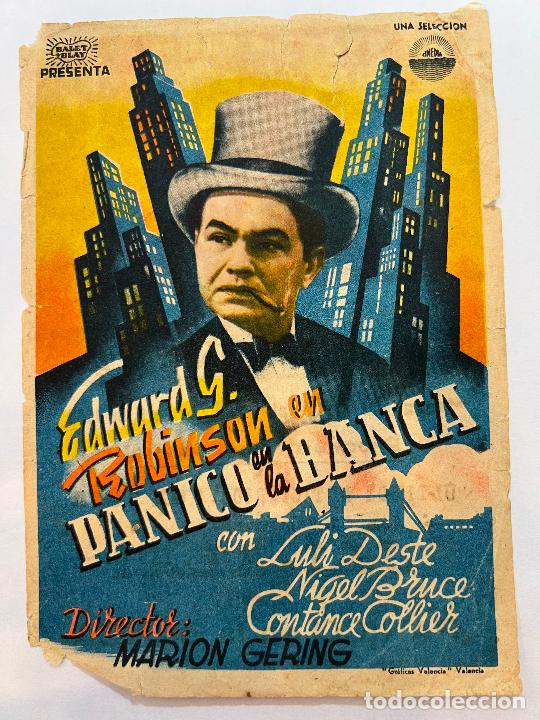 Cine: PROGRAMA DE CINE. PANICO EN LA BANCA. CON PUBLICIDAD. - Foto 1