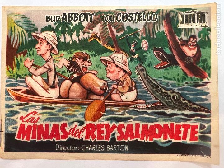Cine: PROGRAMA DE CINE. LAS MINAS DEL REY SALMONETE. CON PUBLICIDAD. - Foto 1