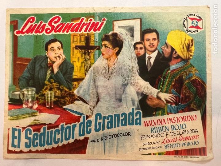Cine: PROGRAMA DE CINE. EL SEDUCTOR DE GRANADA. CON PUBLICIDAD. - Foto 1
