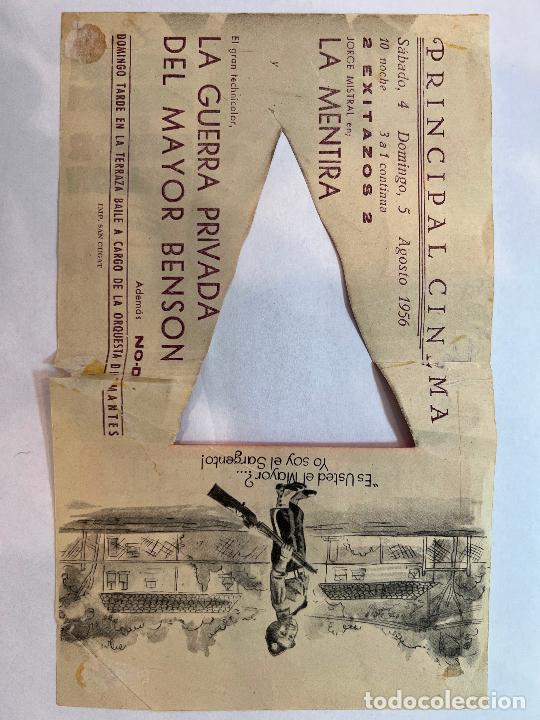 Cine: PROGRAMA DE CINE. LA GUERRA PRIVADA DEL MAYOR BENSON. CON PUBLICIDAD. - Foto 2